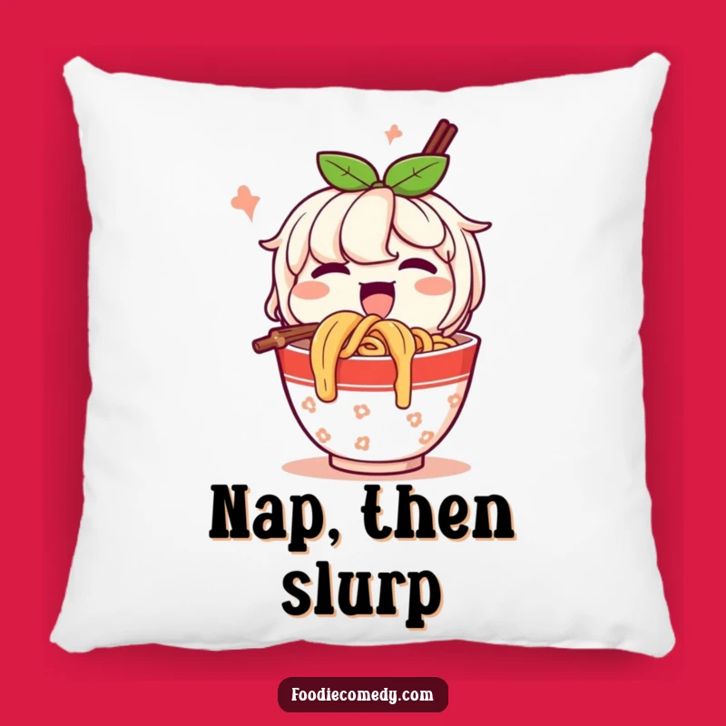 Funny Happy Noodles Pillow: Cozy Up with Comfort! A Hilarious Relaxation Gift