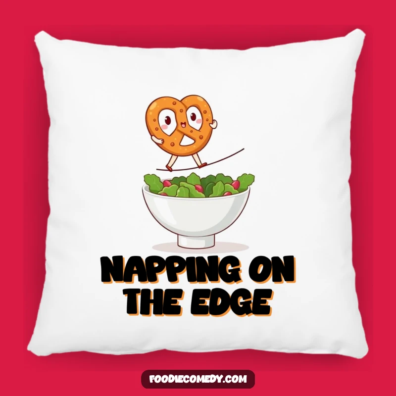 Funny Kawaii Pretzel Balance Pillow: Cozy & Hilarious Accent Decor