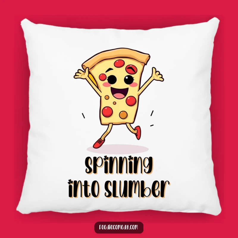 Funny Pizza Breakdance Pillow - Cozy Up with Energetic Comfort