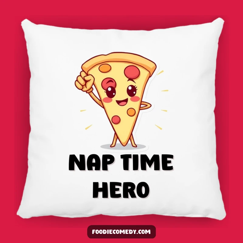 Funny Pizza Slice Hero Pillow - Cozy Comfort with Heroic Flair
