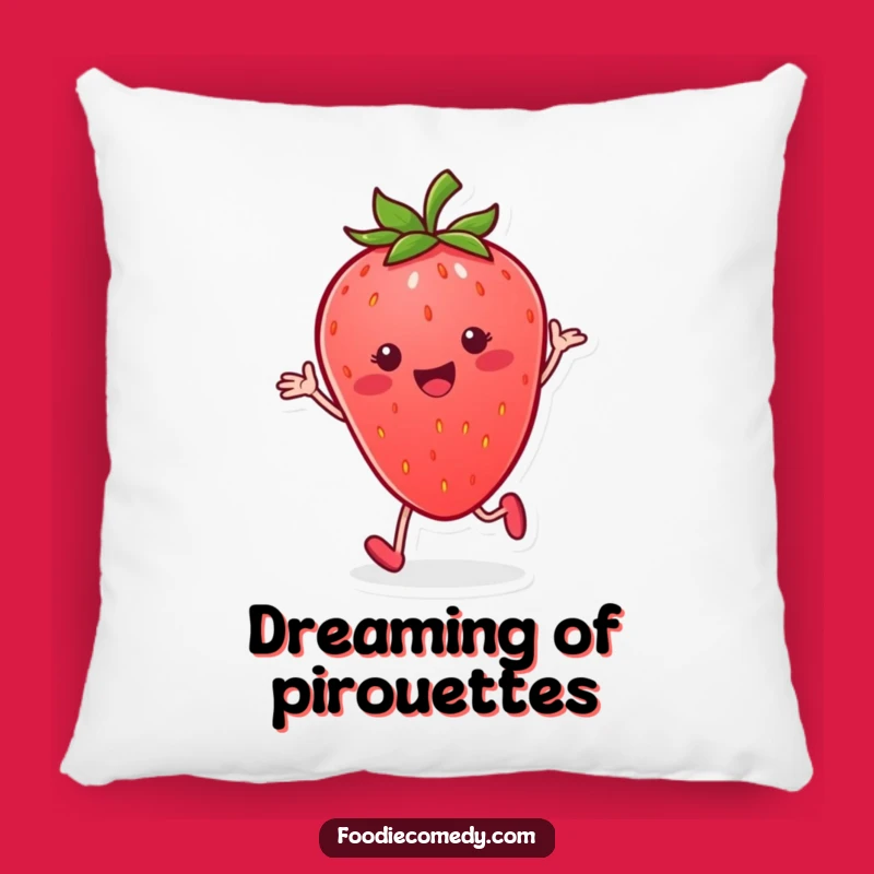 Funny Strawberry Tap Pillow: Comfy and Hilarious Fruit Decor