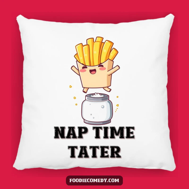 Funny French Fry Leap Pillow - Kawaii Comfort & Decor