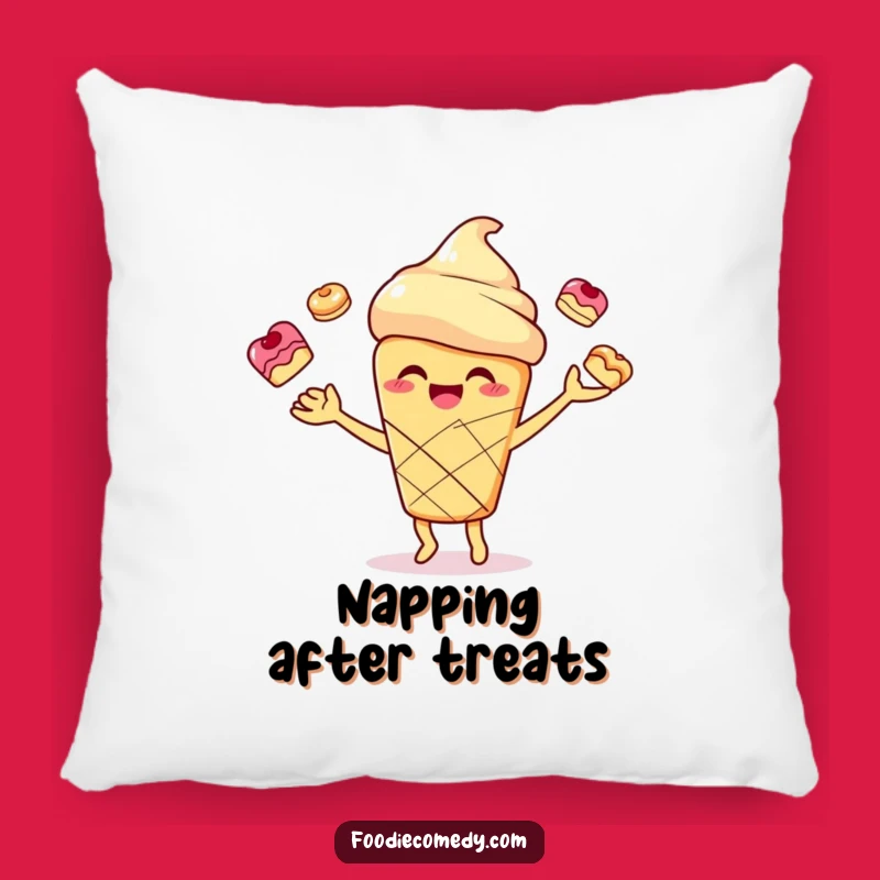 Funny Scone Juggling Pillow - Hilarious Baker Decor & Cozy Accent