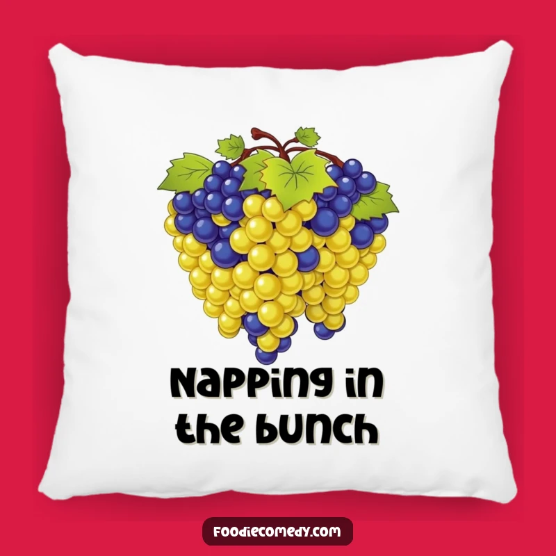 Funny Grape Bunch Pillow: Snuggle Up with Rhythmic Comfort!