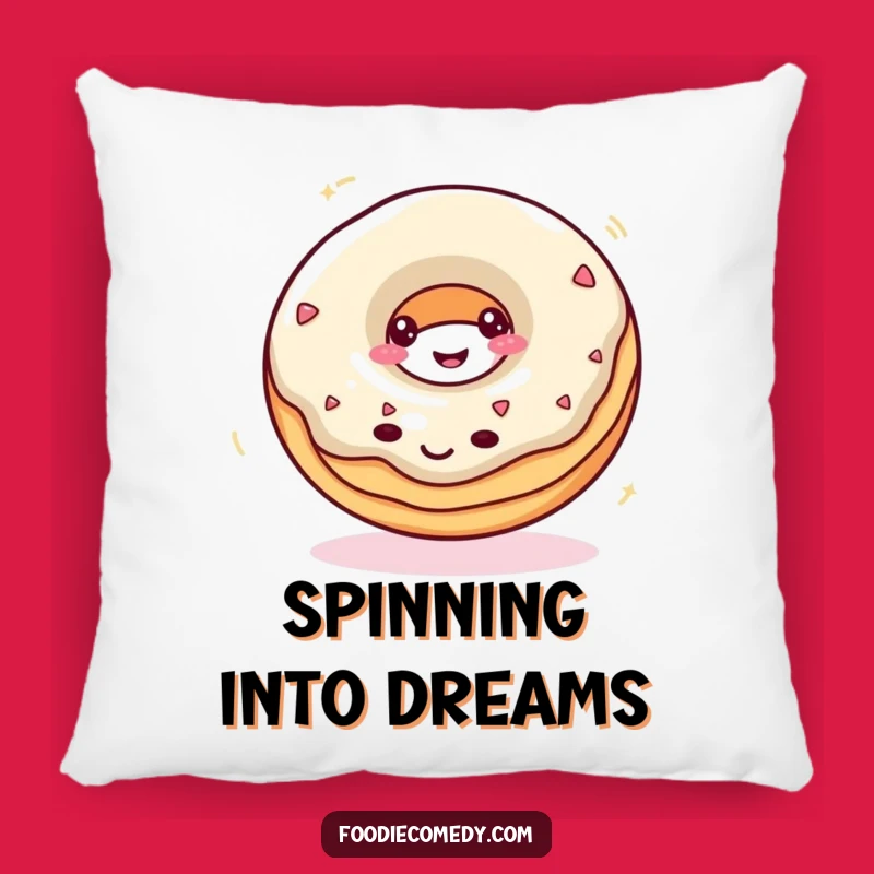 Funny Donut Spin Pillow: Cozy Comfort with a Sweet, Whimsical Touch