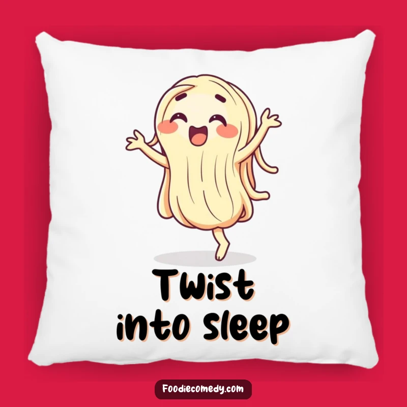 Funny Wiggling Noodle Pillow - Cozy Dancing Food Cartoon Comfort