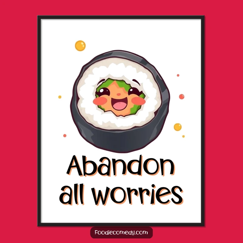 Funny Sushi Dancer Print: Instant Joyful Art for Your Space!