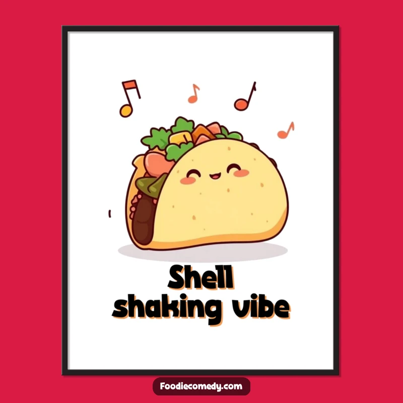 Funny Taco Jiggle Digital Art: Instant Hilarious Decor for Foodies