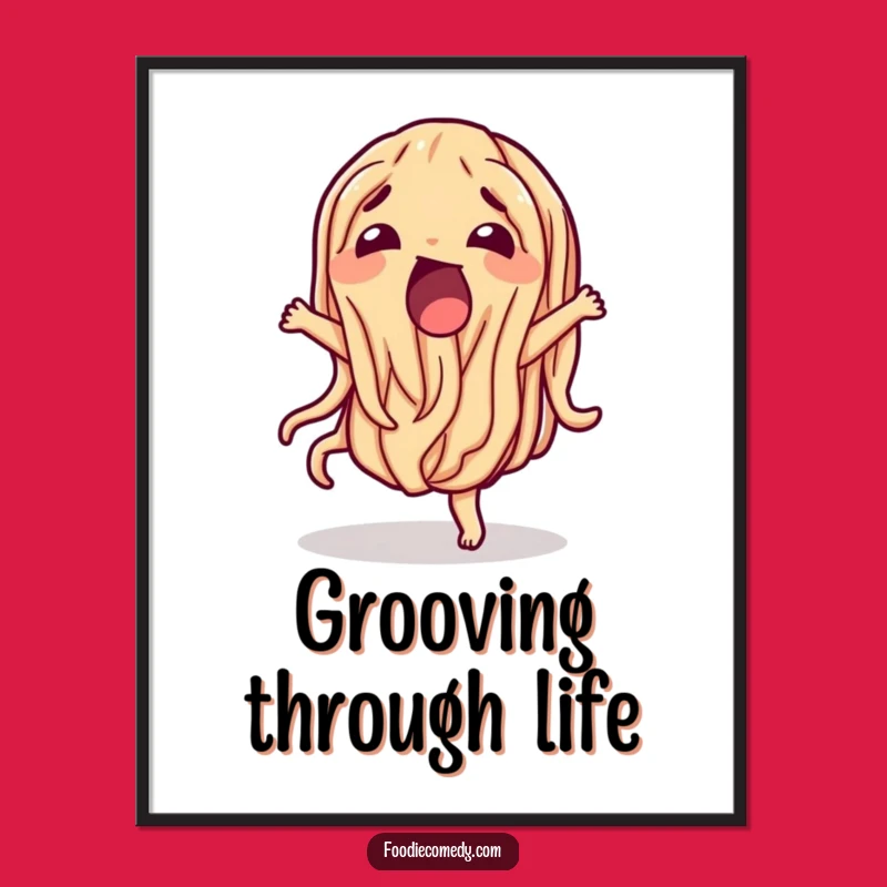 Funny Wiggling Noodle Digital Art - Bring Movement and Humor to Your Walls