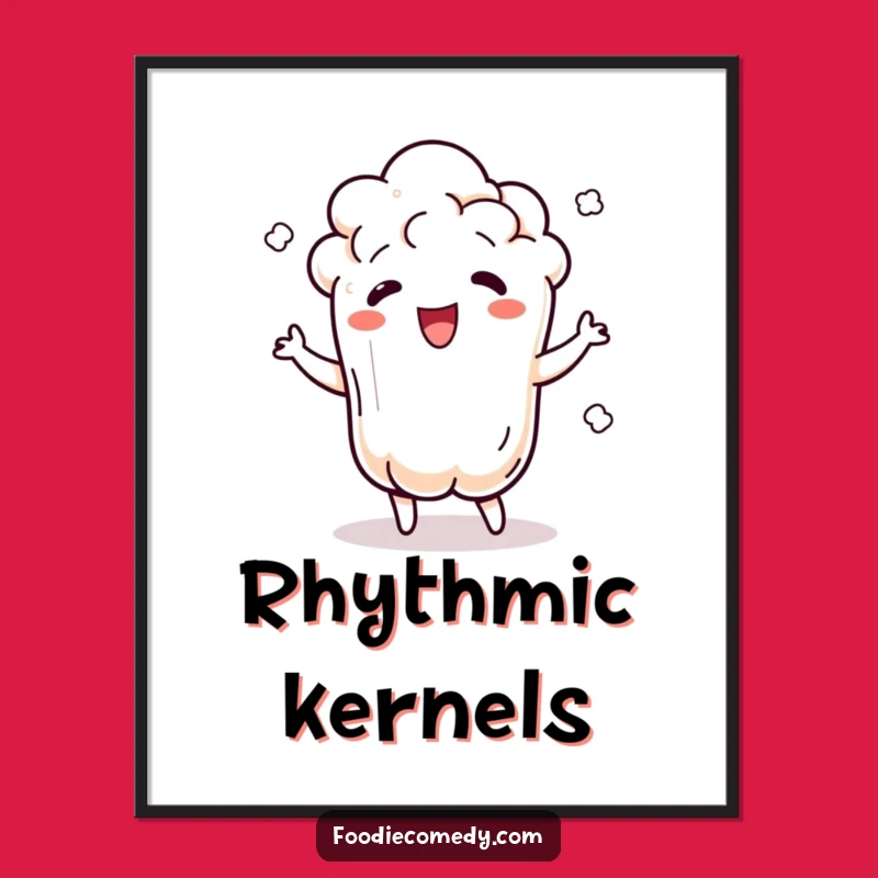 Funny Popcorn Kernel Digital Art - Instant Beat!