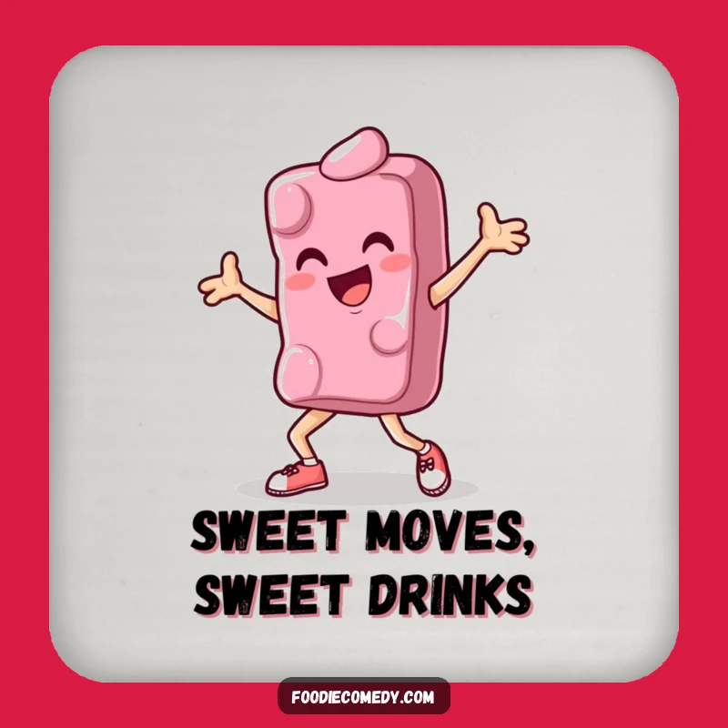 Funny Breakdance Candy Coaster: Protect Surfaces with Sweet Moves!