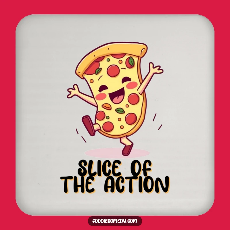 Funny Pizza Breakdance Coasters: Hilarious Protection for Your Drinks