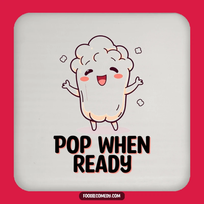 Funny Popcorn Kernel Coaster Set - Protect with Pop!