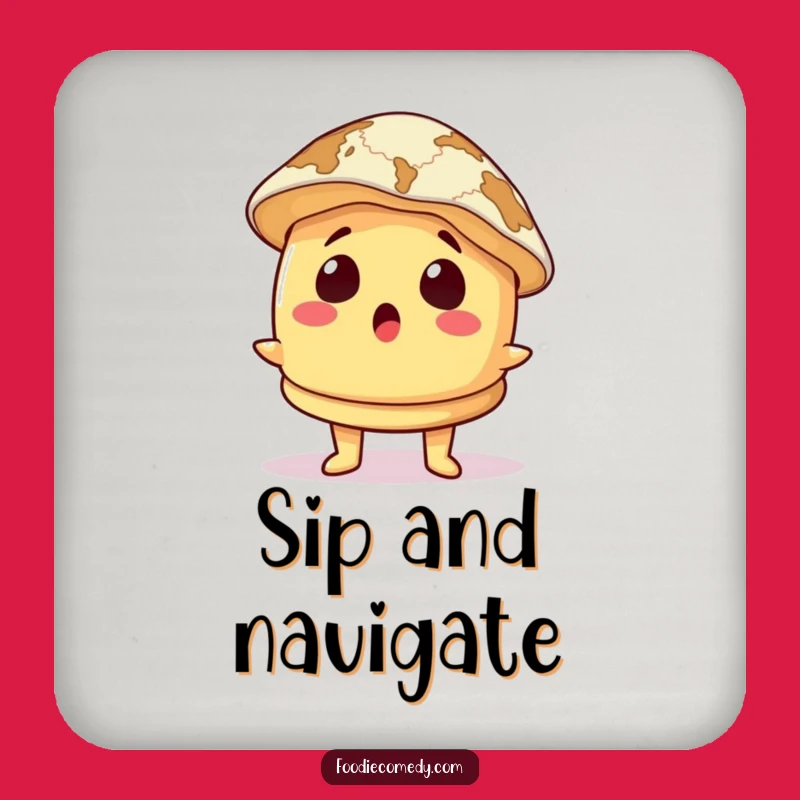 Funny Surprised Pancake Coaster: Protect Your Table with Humor! A Hilarious Gift