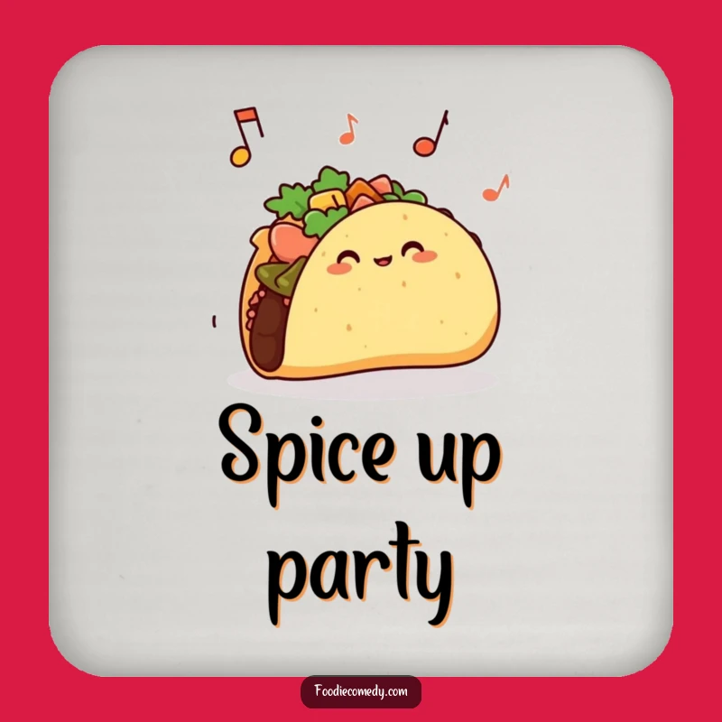 Funny Taco Jiggle Coaster Set: Protect Surfaces with Hilarious Style