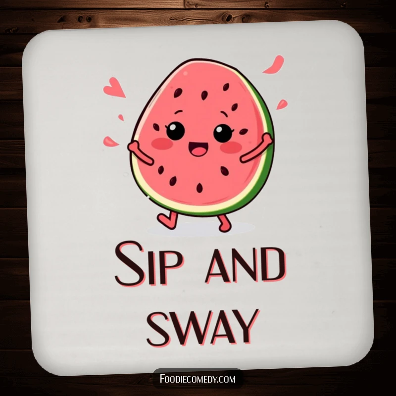 Funny Watermelon Slice Coaster: A dancing watermelon slice that adds a fun, protective layer to any drink surface.