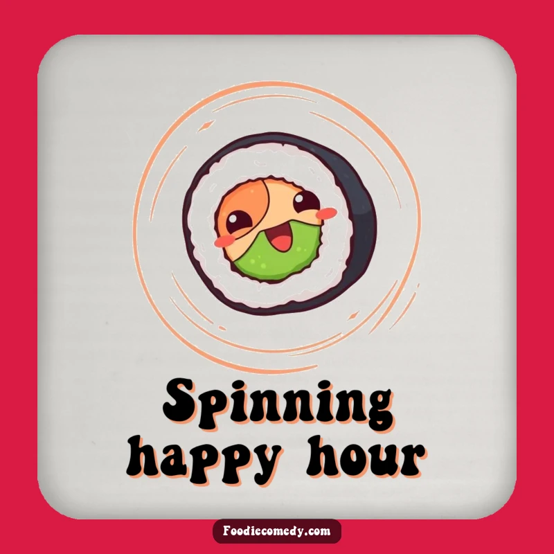 Funny Sushi Roll Coasters: Happy Protection, Charming Gift