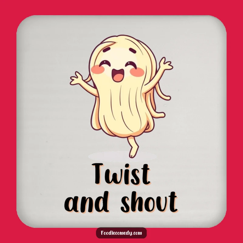 Funny Wiggling Noodle Coasters - Hilarious Dancing Food Cartoon Set