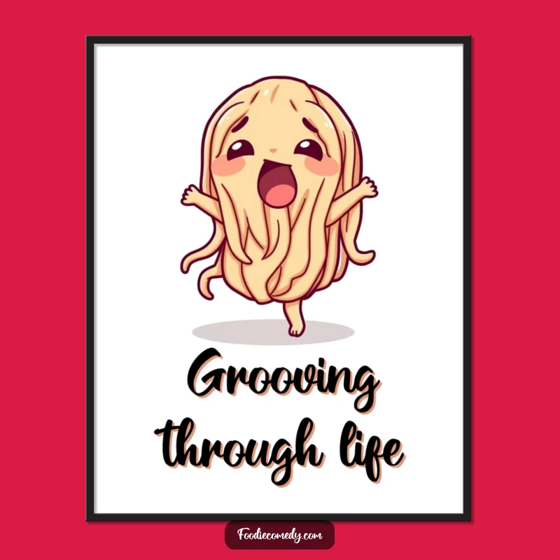 Funny Wiggling Noodle Poster - Add a Splash of Fun to Your Walls