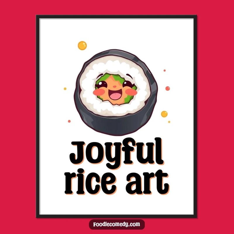 Funny Sushi Dancer Poster: Decorate with Delightful Twirls!
