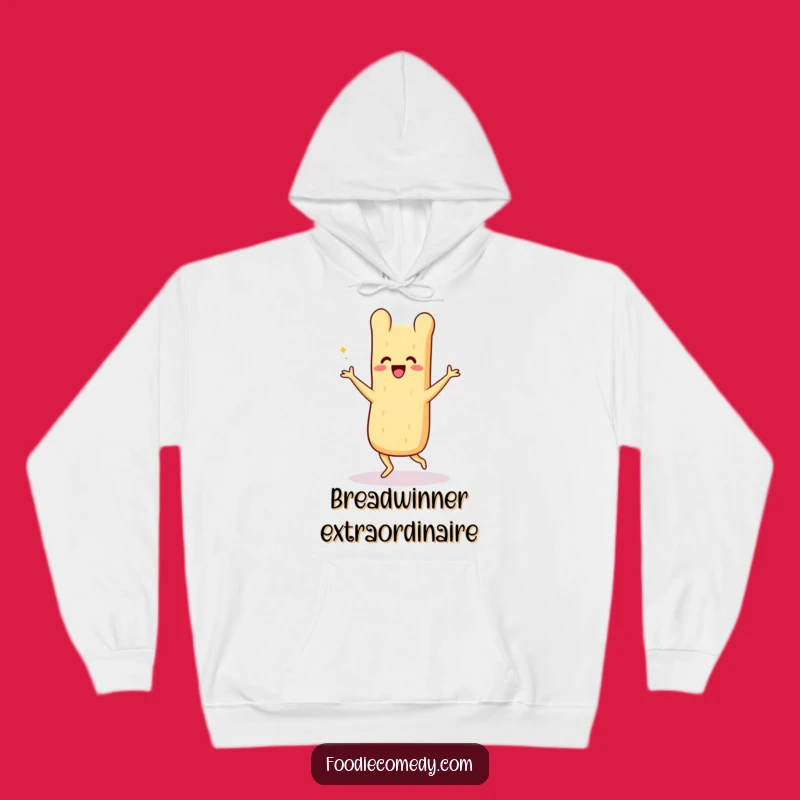 Cozy Funny Baguette Charleston Hoodie - Warm and Whimsical Bread Wear