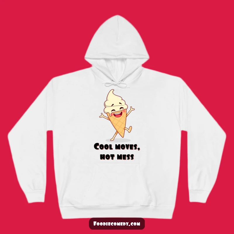 Funny Ice Cream Breakdance Hoodie: Cozy Sweet Moves, The Ultimate Funny Gift!