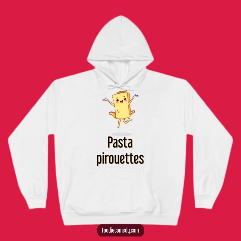 Funny Pasta Ballet Hoodie: Cozy Comfort for Determined Dancers