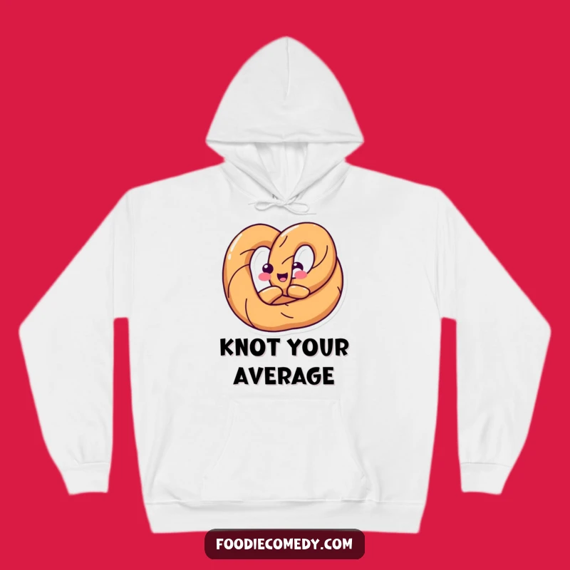 Funny Pretzel Twist Hoodie: Happy Shape Fun - Cozy Humorous Gift