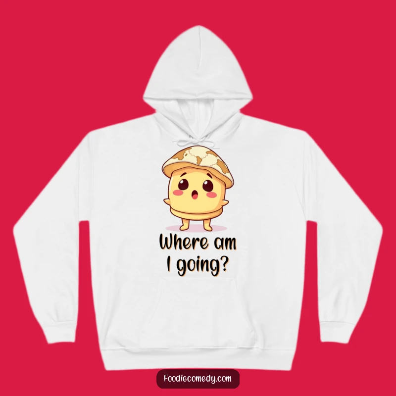 Funny Surprised Pancake Hoodie: Cozy Up on Your Journey! A Hilarious Gift