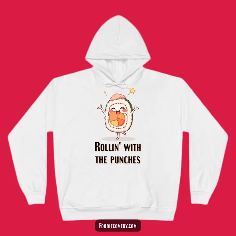 Funny Sushi Ballet Hoodie: Comedic Dancer Roll - Cozy & Hilarious Gift!