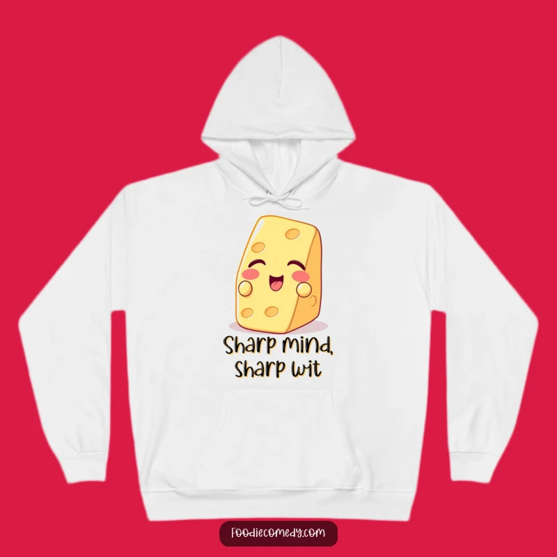 Funny Winking Cheese Hoodie - Cozy Up with Cheesy, Playful Humor