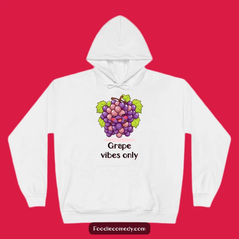 Cozy Funny Grapes Cha-Cha Hoodie - Warm Comfort with a Fruity Twist