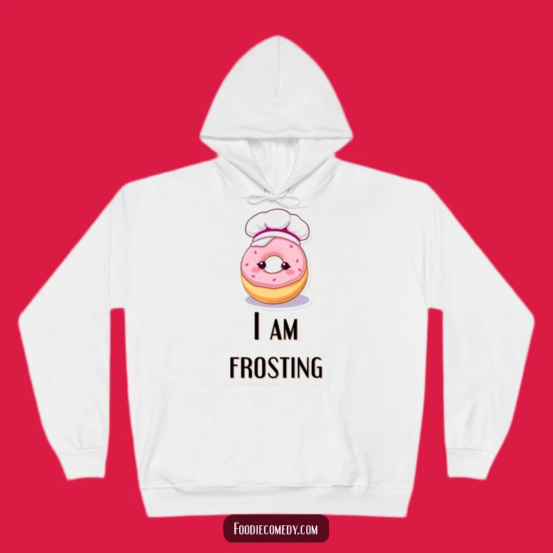 Kawaii Frosty Donut Hoodie - Cozy Baking Donut Apparel - Perfect Funny Gift