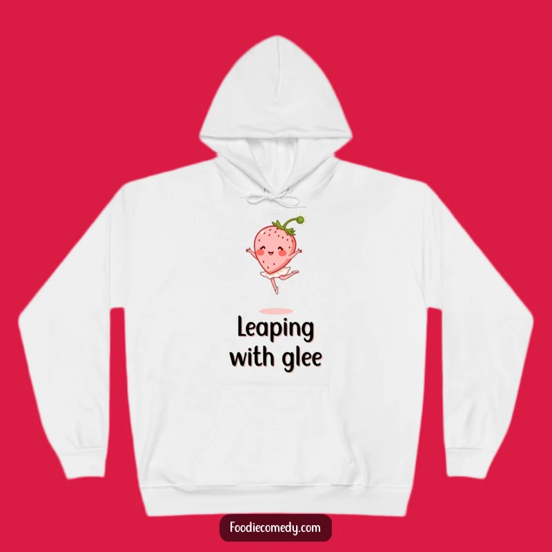 Funny Strawberry Ballet Hoodie: Cozy Dancer Fruit Comfort, The Ultimate Funny Gift!