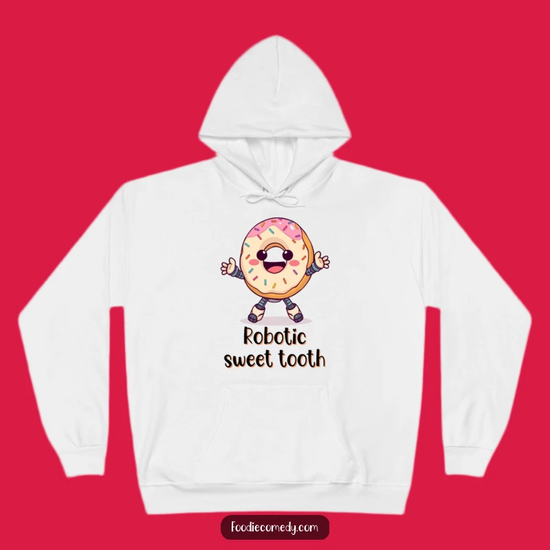 Funny Donut Robot Hoodie: Cozy and Hilarious Sweet Vibes