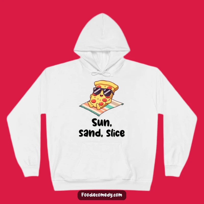 Cozy Funny Kawaii Pizza Sunglasses Hoodie: Warmth Meets Cool, Ideal Funny Gift