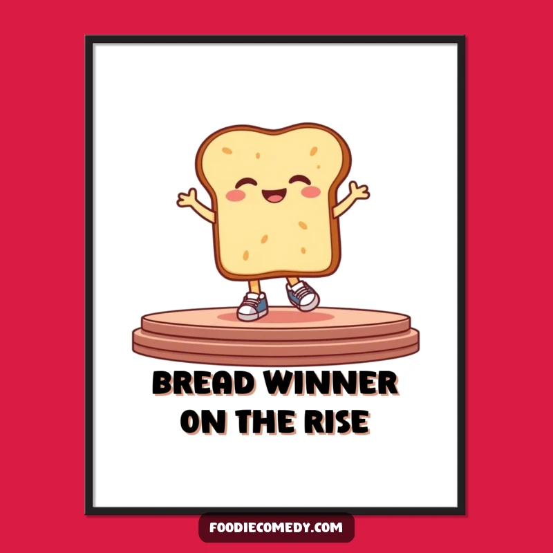 Free Printable Bread Wall Art: Funny Hops Downloadable Decor