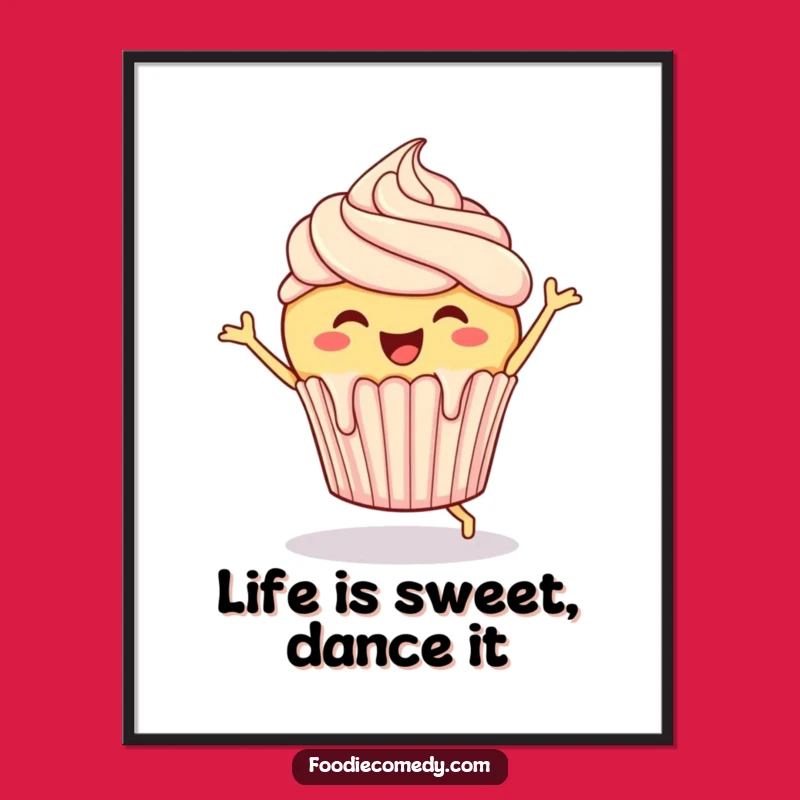 Free Printable Cupcake Wall Art - Funny Dessert Lover Downloadable Art Gift