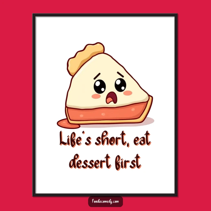 Free Printable Funny Pie Wall Art: Crustless Surprise, Quirky Downloadable Art