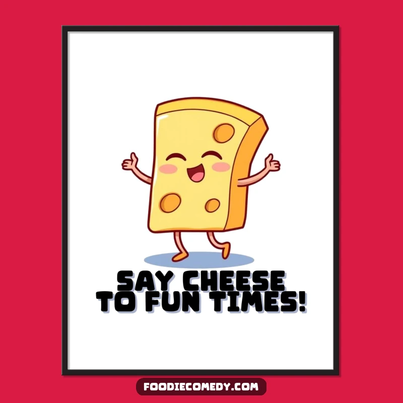Free Printable Wall Art A Winking Cheese Dancing Tango Funny Downloadable Decor