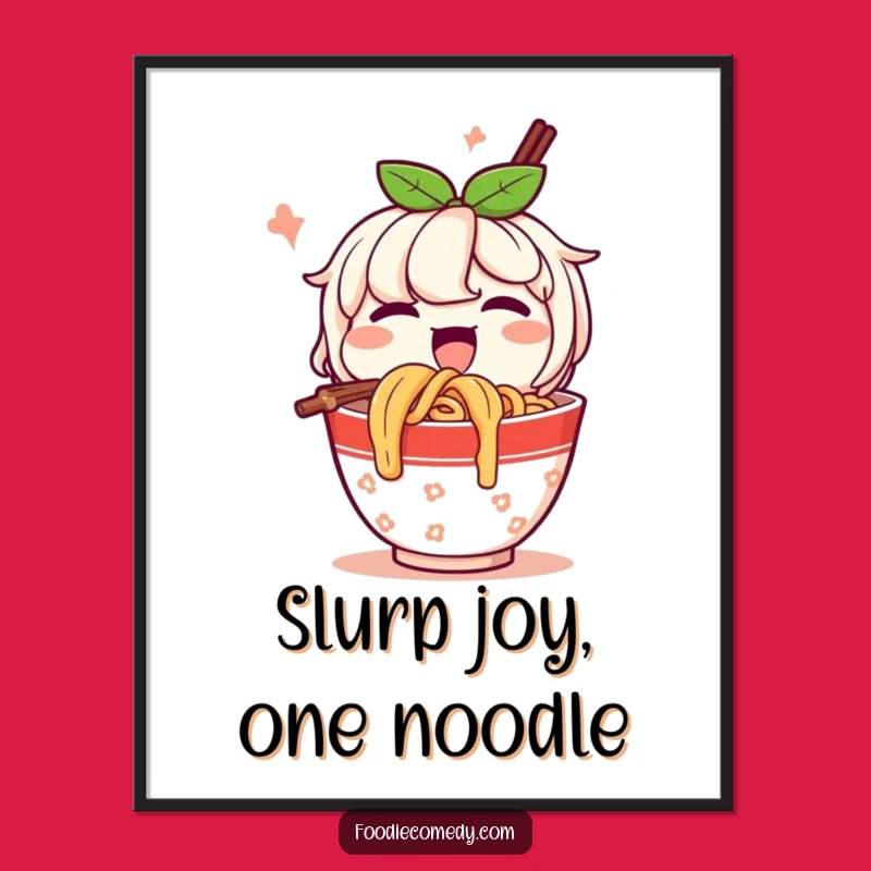Funny Free Printable Wall Art: Noodles Cup's Gusto Humorous Downloadable Decor