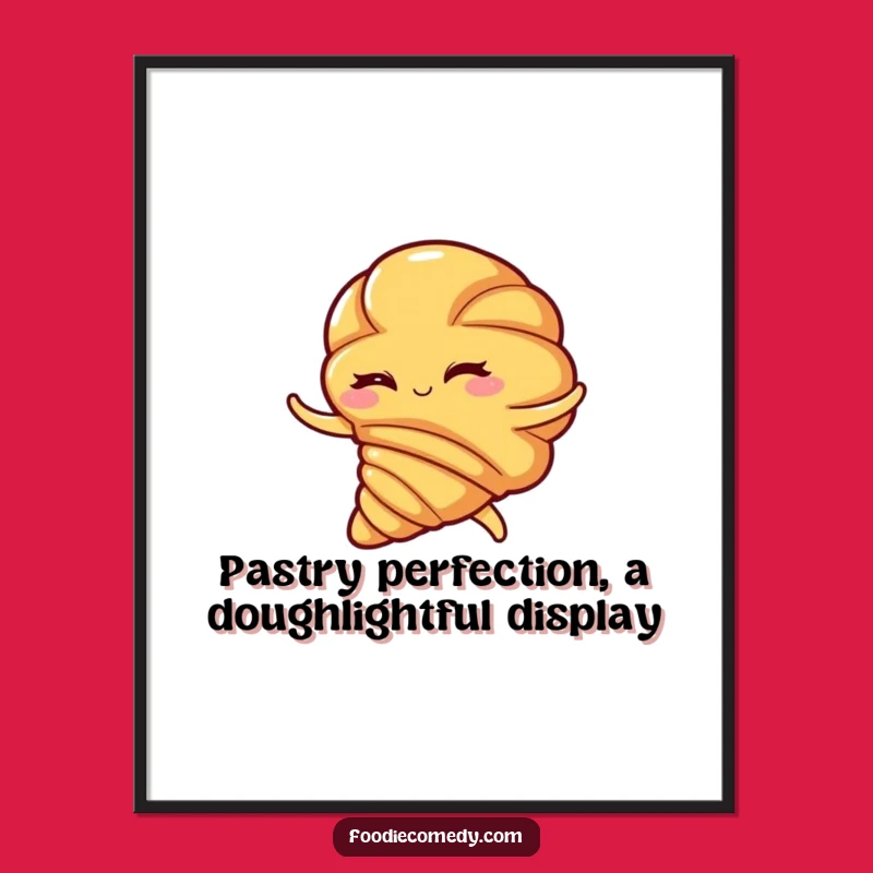 Free Printable Wall Art: Winking Croissant Flamenco Dancer Decor