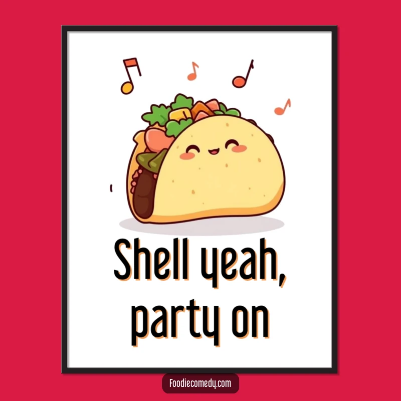Free Printable Jiggle Taco Art - Funny Downloadable Wall Decor for Foodie Fun!