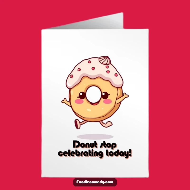 Free Printable Donut Birthday Card: Sweet Joy Downloadable Gift