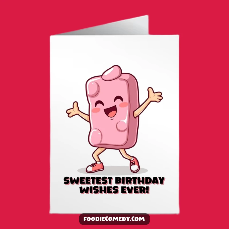 Free Printable Breakdance Candy Birthday Card: Fun Downloadable Gift for Sweet Celebrations