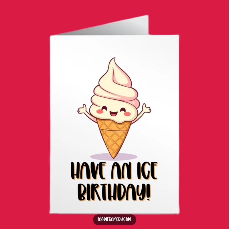 Free Printable Funny Ice Cream Boogie Birthday Card - Sweet & Hilarious Downloadable Gift