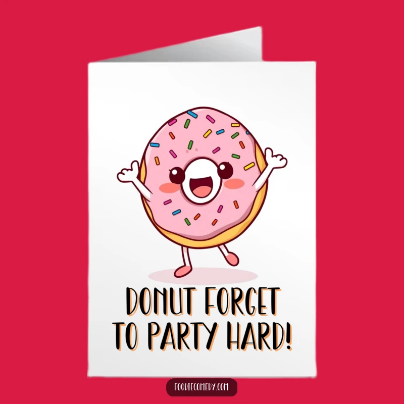 Free Printable Groovy Donut Birthday Card - Funny Downloadable Gift