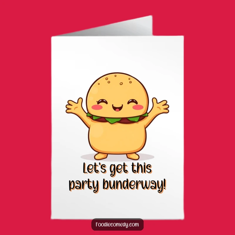 Free Printable Birthday Card: Hugging Burger - Funny Downloadable Gift!