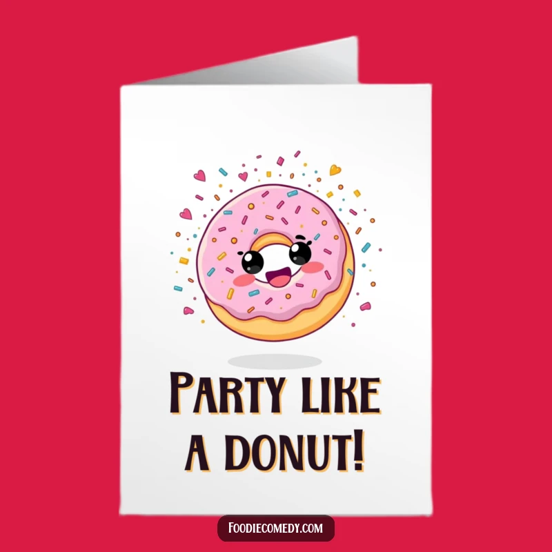 Free Printable Donut Confetti Birthday Card - Fun Downloadable Art & DIY Gift