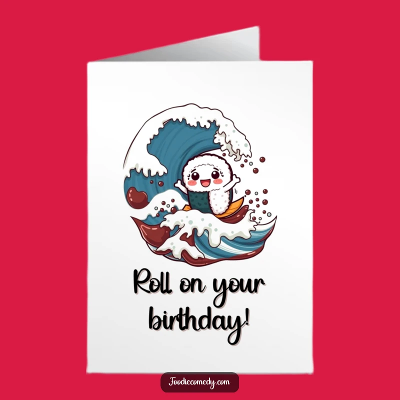 Free Printable Sushi Birthday Card - Fun Downloadable Art & DIY Gift